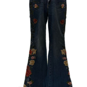 Free-people Women's Blue and Navy Jeans